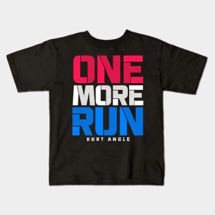 WWE Kurt Angle: One More Run Kids T-Shirt